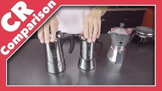 Bialetti Stovetop Espresso Pots  CR Comparison [upl. by Ivy]