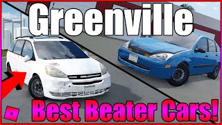 Best BEATER CARS In Greenville No Gamepasses  Roblox Greenville Wisconsin [upl. by Nnaeirelav65]