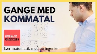 GANGE med KOMMATAL  Hvordan ganger man med kommatal [upl. by Eustace]