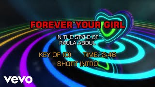 Paula Abdul  Forever Your Girl Karaoke [upl. by Lawlor]