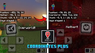 Coordinates Plus Texture Pack  Official Showcase  Minecraft BedrockPocket [upl. by Ellehcrad]