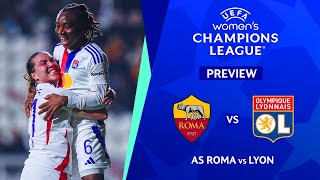 🔴 AS ROMA VS LYON UEFA WOMENS CHAMPIONS LEAGUE 202425 PREVIEW amp PREDICTIONS [upl. by Alliuqa]