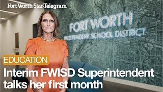 Interim FWISD Superintendent talks her first month addressing students academic needs [upl. by Pinkerton]