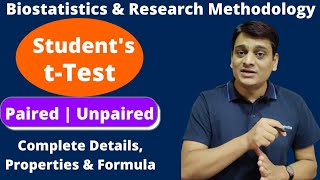 Part 1 Students t Test  Paired and Unpaired ttests  Properties of tdistribution  Formulas [upl. by Navap]