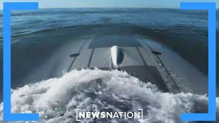 Giant underwater US drone seen from space  NewsNation Now [upl. by Ilojne]