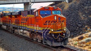 BNSF Trains in Washington [upl. by Raddy]