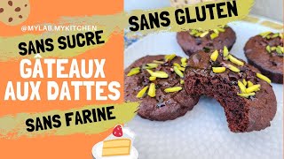 Recette gâteaux aux dattes SANS SUCRE SANS FARINE SANS GLUTEN  🍰 [upl. by Olvan910]