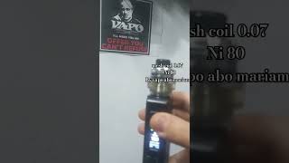 vape vaping Mesh coil ni80 007 🔥  vapo abo mariam automobile explore satisfying [upl. by Orestes671]