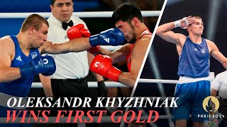 Ukraines Oleksandr Khyzhniak Wins Mens 80kg Gold  Boxing Olympics 2024 [upl. by Gracia206]