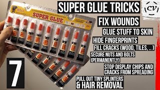 7 Super Glue Tricks That Can Save Your Life And Cops Dont Want You To Know [upl. by Aniraad656]