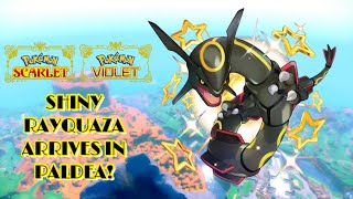 ✨Pokémon Scarlet amp Violet SHINY RAYQUAZA ARRIVES IN PALDEA✨ [upl. by Gaiser554]