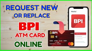 How to Request Replace BPI Debit ATM Card Online How much BPI Card [upl. by Aisyle]