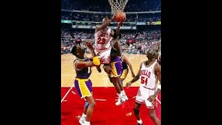 1991 NBA FINALS GAME 2 LAL  CHI [upl. by Cirtemed]