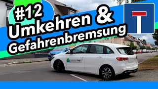 12 Wenden amp Gefahrenbremsung  Fahrschule Punkt [upl. by Niliak]