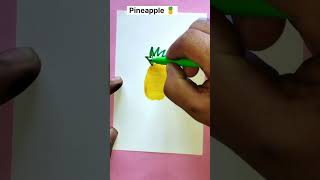 Pineapple DrawingDrawing Ideasshots [upl. by Ym]