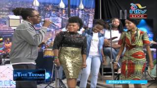 Njambi Koikai Richie Spice and Luciano do a reggae collabo on theTrend [upl. by Aehsan]