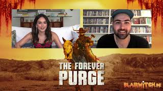 Ana de la Reguera  Interview  THE FOREVER PURGE [upl. by Harmony]