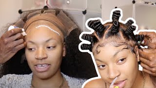 I WENT VIRAL MY BANTU KNOTS WIG HAIRSTYLE ft wigencounters [upl. by Medardas895]