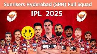 Sunrisers Hyderabad Full amp Final Squad  SRH Final Team Players List amp Auction Prices [upl. by Colene]