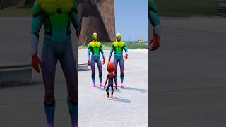 SPIDER MAN DUPLICATE CAME TO HIS HOUSE  gta5 shorts shortsfeed ironman [upl. by Ullyot121]