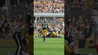 TJ Watt ties James Harrisons Steelers career sack record with sackfumble vs SF SFvsPIT on FOX [upl. by Ubald337]