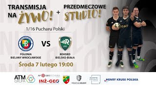 116 Futsalowego Pucharu Polski Polonia Bielany Wrocławskie  Rekord Bielsko Biała  Studio [upl. by Broadbent]