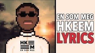 Hkeem – En som meg Lyrics  Lyric Video [upl. by Selma]