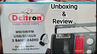 Unboxing amp Review  Tech Lobby Deltron Radio 3 Band Model Creta [upl. by Odey]