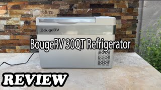 BougeRV 30QT Refrigerator Review  Affordable quality portable refrigerator [upl. by Mindi]