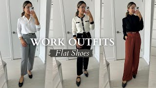 FLAT SHOES ONLYquot OFFICE OUTFITS  HampM Giveaway [upl. by Brannon805]