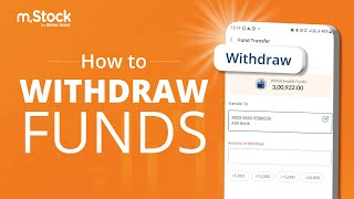 How to Place a Withdrawal Request on mStock  Withdraw Funds on mStock  Zero Brokerage Demat Ac [upl. by Elleahcim737]