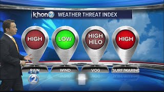 KHON2 weather forecast [upl. by Euqirrne539]