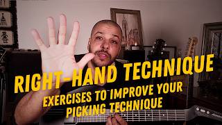 RIGHT HAND TECHNIQUE  Exercises To Improve Your Picking Technique  Aeroband Guitar [upl. by Sachs]