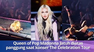 Madonna jatuh di atas panggung saat nyanyi Open Your Heart di Konser The Celebration Tour Seattle [upl. by Satsok]