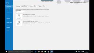 Sinitier avec Outlook 2016 [upl. by Aicatsue]