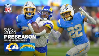 Los Angeles Rams vs Los Angeles Chargers  2024 Preseason Week 2 Game Highlights [upl. by Eelinnej960]