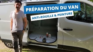 Antirouille et peinture  Etape indispensable pour convertir mon fourgon en van aménagé  vanlife [upl. by Hardy]