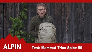 Test 2021 Mammut Trion Spine 50  Tourenrucksack  ALPIN  Das Bergmagazin [upl. by Chloette]