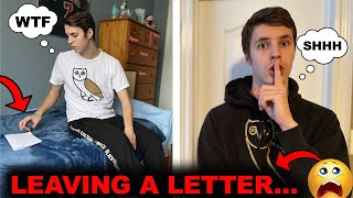 LEAVING A LETTER THEN DISAPPEARING PRANK ON TWIN BROTHER EMOTIONAL [upl. by Eiznikcm]