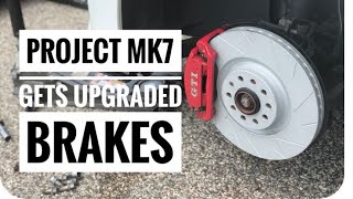 Upgrading Brakes on my VW MK7 GTI [upl. by Saidnac]