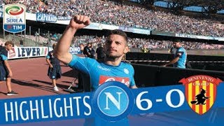 Napoli  Benevento  60  Highlights  Giornata 4  Serie A TIM 201718 [upl. by Hock323]