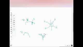 View a butane molecule along the C2 C3 bond and provide a Newman projection of the lowest energy con [upl. by Einnad107]