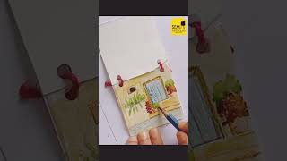 Easy drawing colouring semiartfolio art easy artwork [upl. by Narmak]