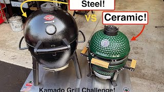 Kamado Grill Challenge  Ceramic vs Steel Which is Best [upl. by Xavier]