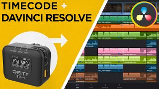 How to Sync with Timecode in DaVinci Resolve 18 [upl. by Naujid]