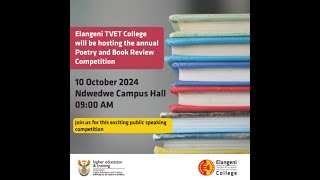 Elangeni TVET College Annual Poetry amp Book Review Competiton [upl. by Cole495]