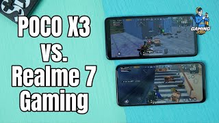 POCO X3 vs Realme 7 PUBG Gaming Comparison Battery and Heating Test  Gaming Josh [upl. by Fitalludba]