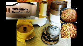 Moulinette Moulinex SE Electric ChopperCooking fried potatoes with sausages [upl. by Suilmann]