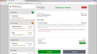 Accept Order Final  Careem Delivery [upl. by Ultima]