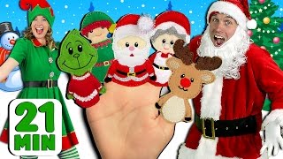 Christmas Finger Family and More Finger Family Songs  Finger Family Collection [upl. by Nidnarb]